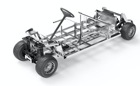 SPG Lory Cart 2 កៅអី Solar Golf7